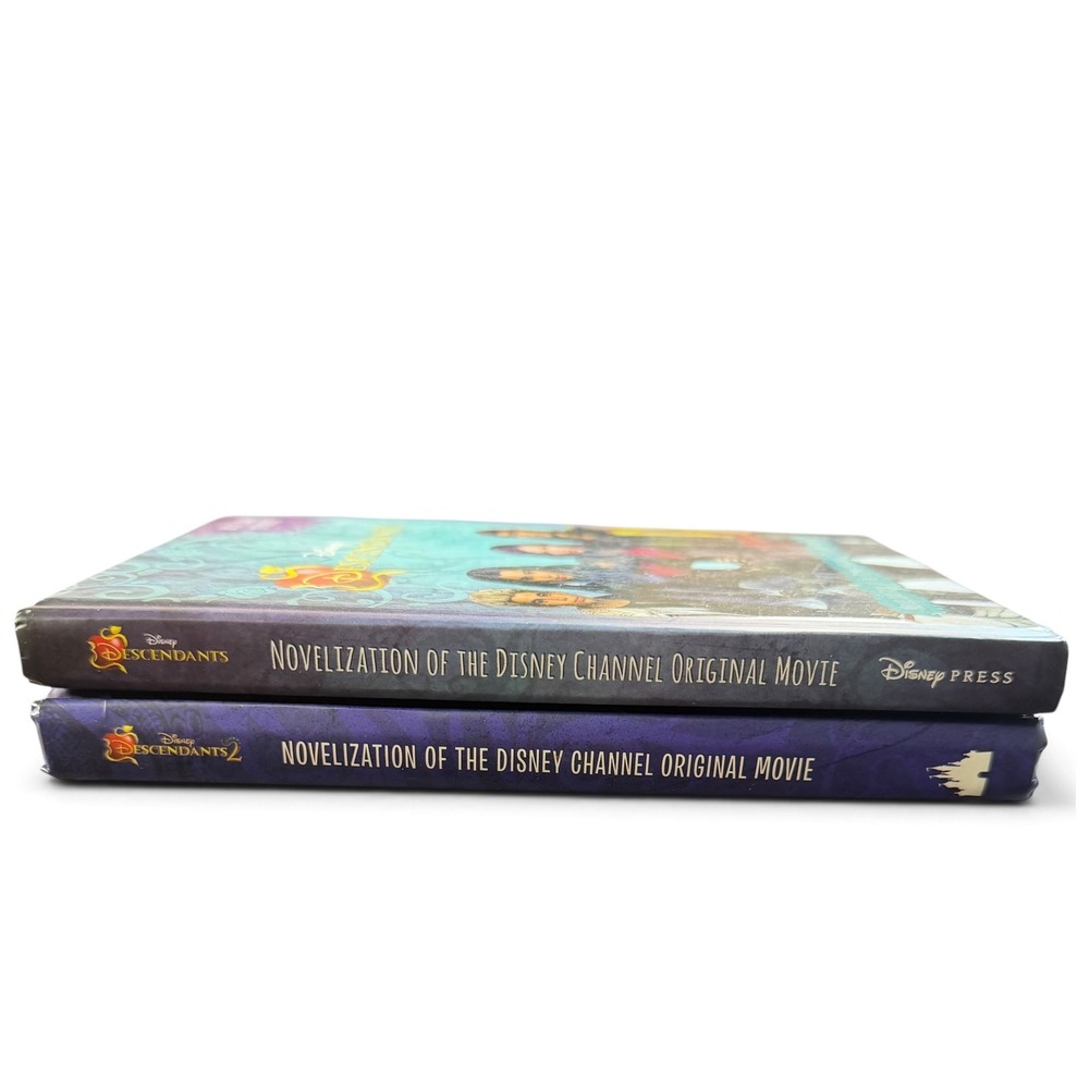 Disney Descendants 1 & 2 Junior Novelization Hardcover Book Lot Disney Press